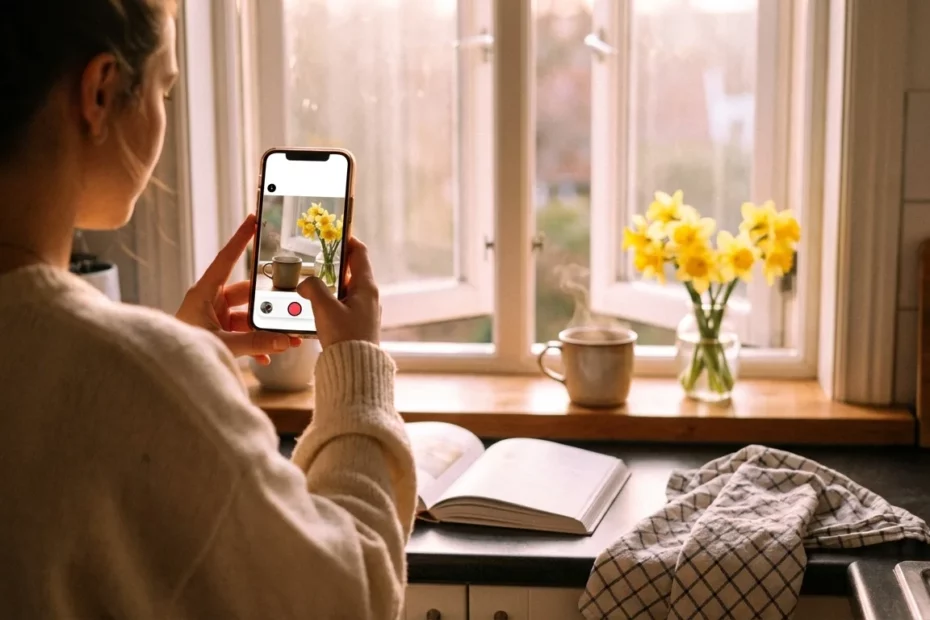 A stack of printed photo books representing creative memories captured through a daily photo habit.